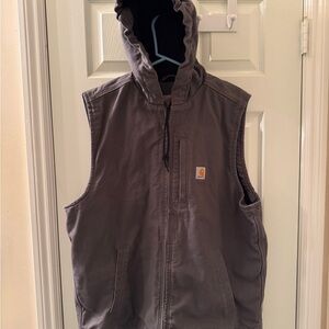 Men’s Carhartt Hooded Work Vest (Large Tall)